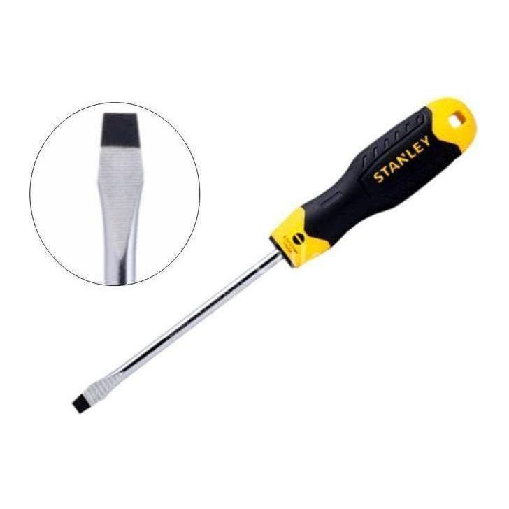 Stanley Cushion Grip Flat Screwdriver (-) - KHM Megatools Corp. Stanley Cushion Grip Flat Screwdriver (-) - KHM Megatools Corp.